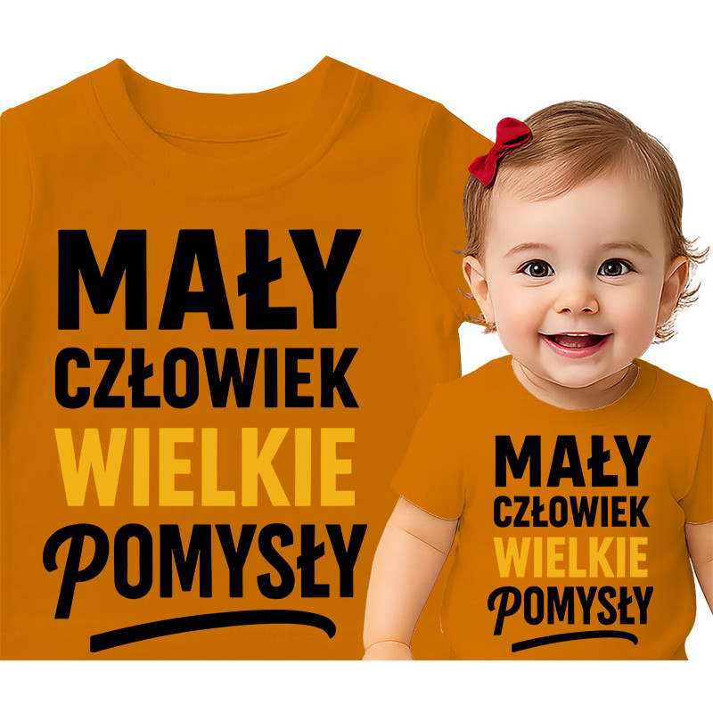 T-shirt 'Kleine Man, Grote Ideeën'