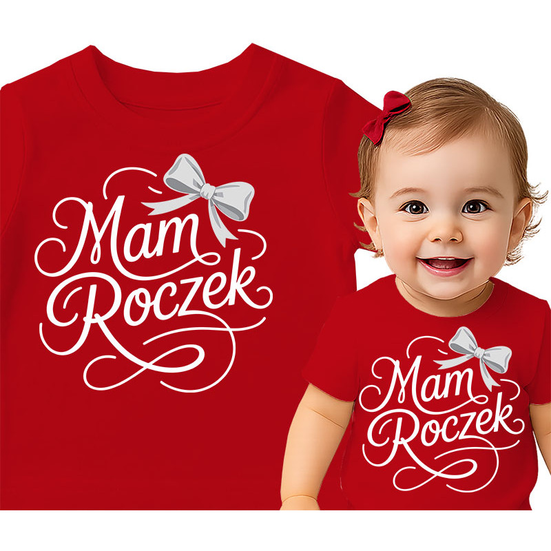 Koszulka dla dzieci 0-2 lata 'Mam Roczek'