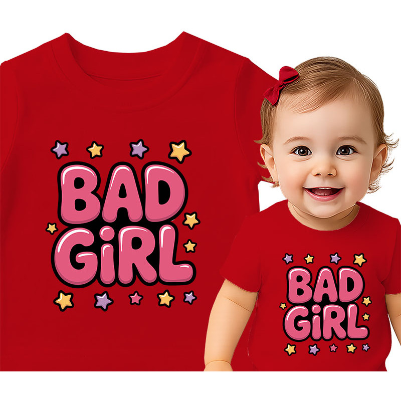Schattig 'Bad Girl' Baby T-Shirt