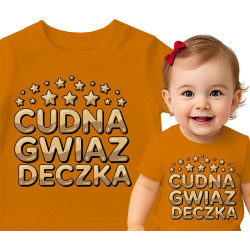 Koszulka dla dzieci 0-2 lata 'CUDNA GWIAZ DECZKA'