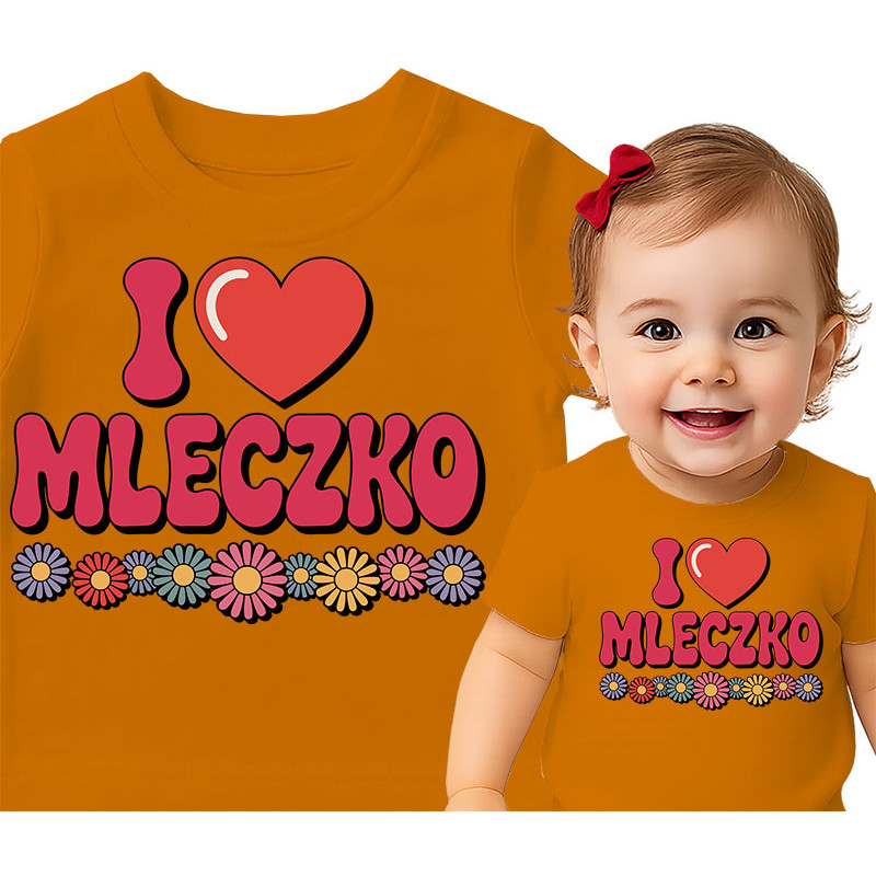 Cute 'I Love Mleczko' Baby T-Shirt