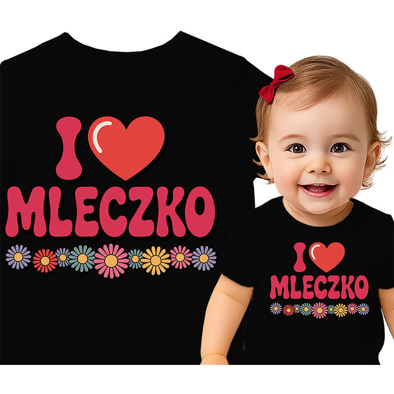 Cute 'I Love Mleczko' Baby T-Shirt