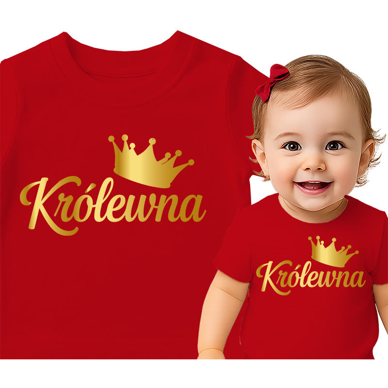 Baby T-shirt met Kroonprinses Ontwerp