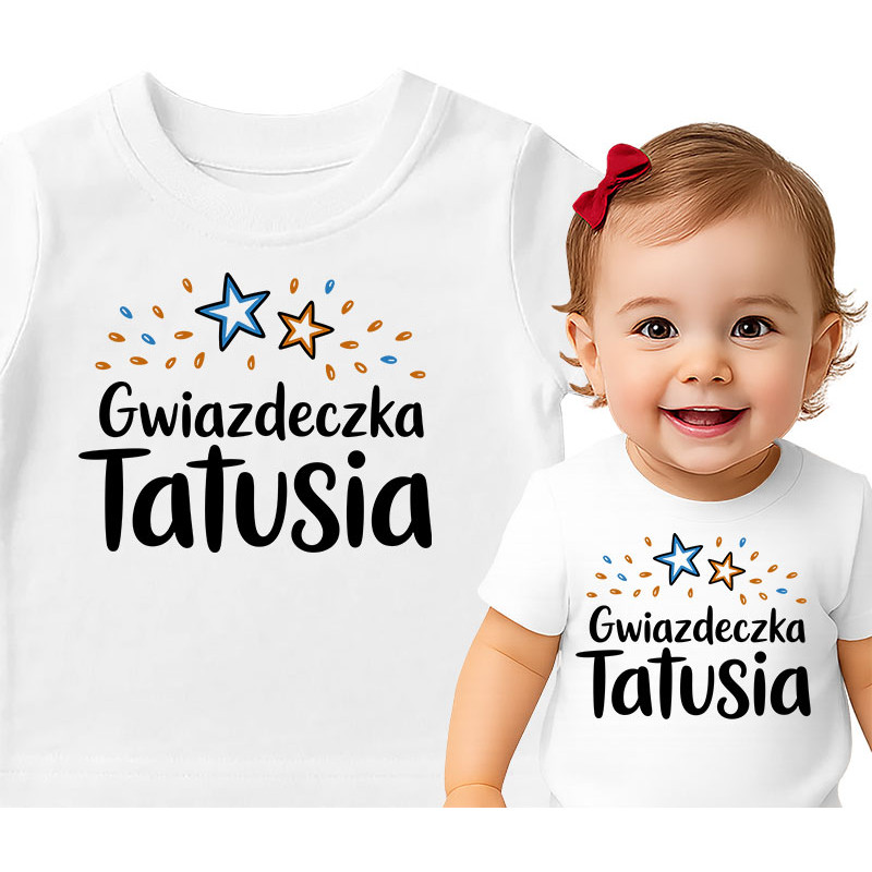 Koszulka dla dzieci 0-2 lata 'Gwiazdeczka Tatusia'