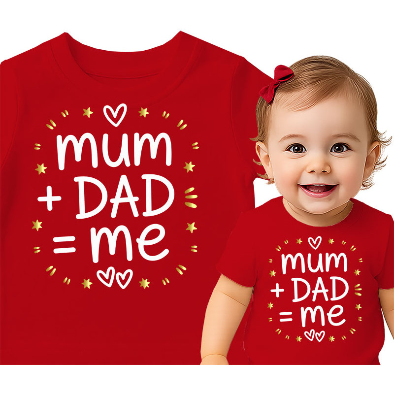Schattig Familie T-Shirt voor Kinderen