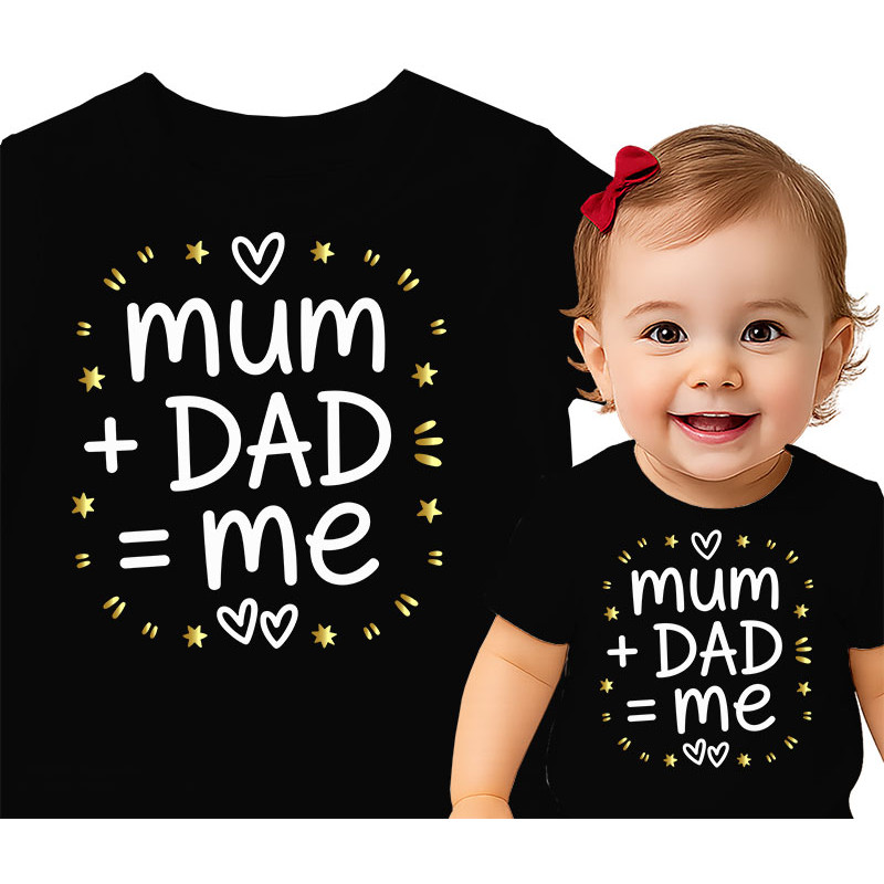 Schattig Familie T-Shirt voor Kinderen