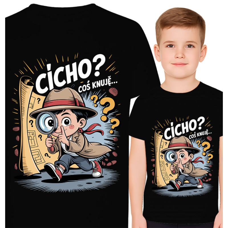 Kinderen Detective T-shirt - Cicho? Coś Knuje...