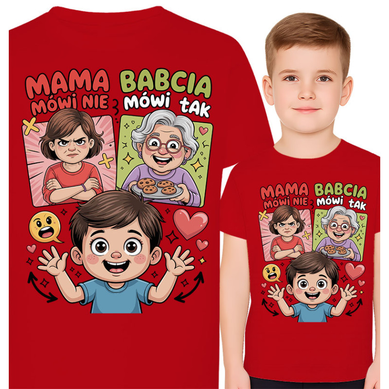 Grappig T-Shirt: Mama Zegt Nee, Oma Zegt Ja!