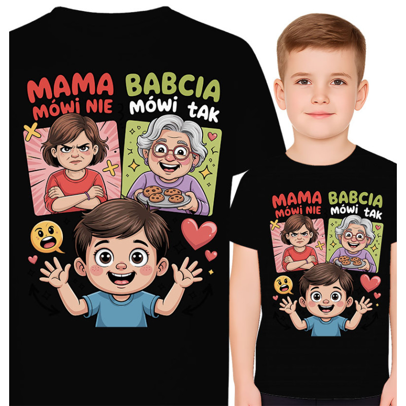 Grappig T-Shirt: Mama Zegt Nee, Oma Zegt Ja!