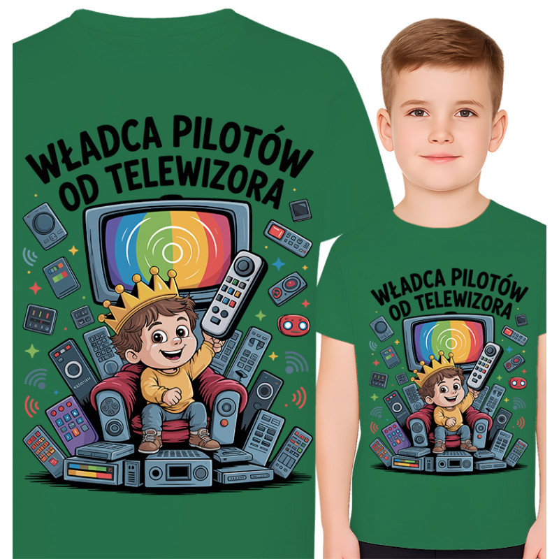 Koszulka dziecięca 'Władca pilotów od telewizora'