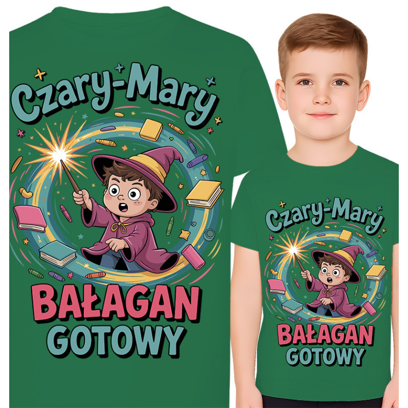 Koszulka dziecięca 'Czary-Mary, bałagan gotowy!'