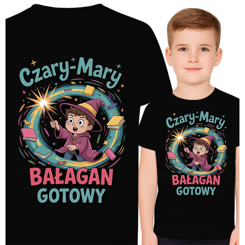 Koszulka dziecięca 'Czary-Mary, bałagan gotowy!'