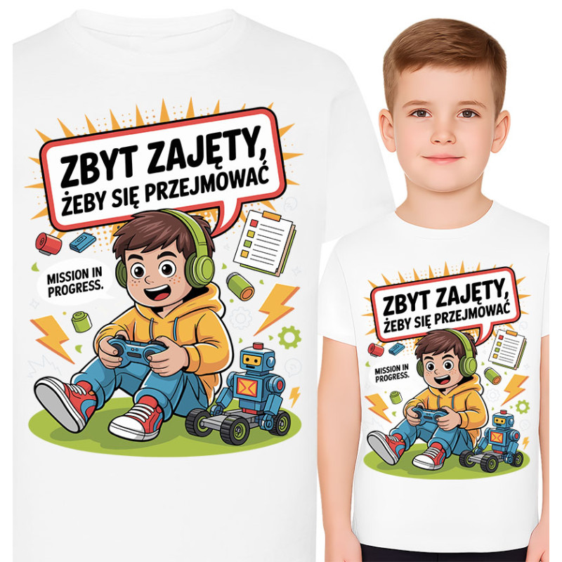 Kinderen Gamer T-Shirt - Druk Bezig