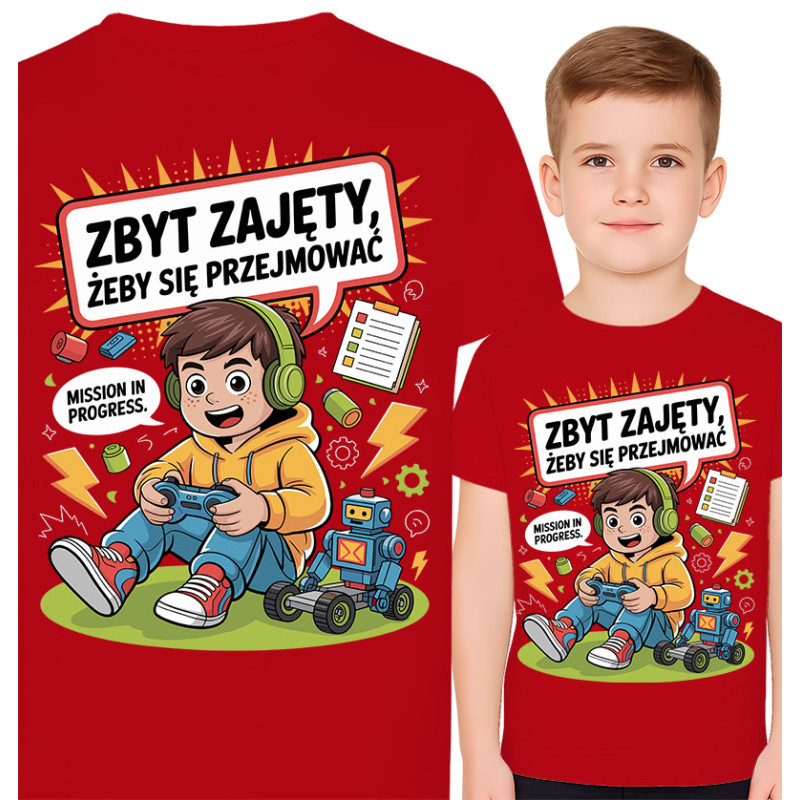 Kinderen Gamer T-Shirt - Druk Bezig
