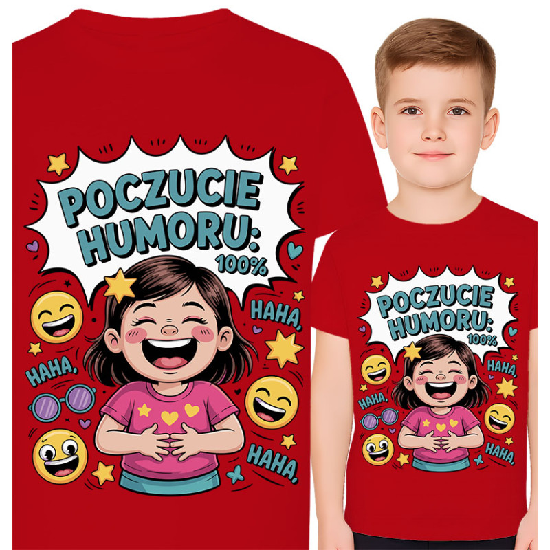 Koszulka dziecięca '100 percentage Poczucia Humoru'