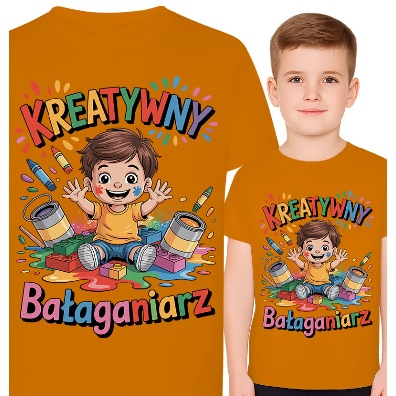 Koszulka dziecięca 'Kreatywny Bałaganarz'