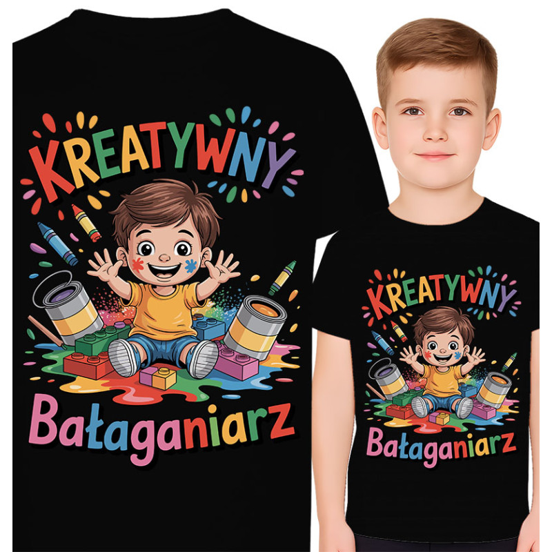 Koszulka dziecięca 'Kreatywny Bałaganarz'