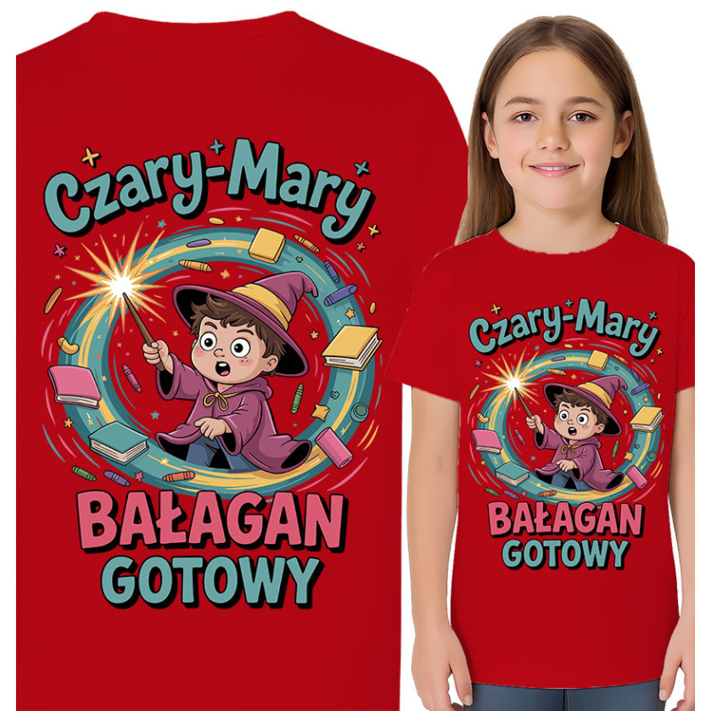 Koszulka dziecięca 'Czary-Mary, bałagan gotowy!'