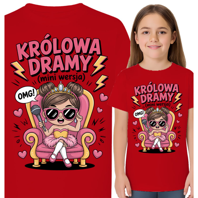 Koszulka dziecięca 'Królowa Dramy (mini wersja)'