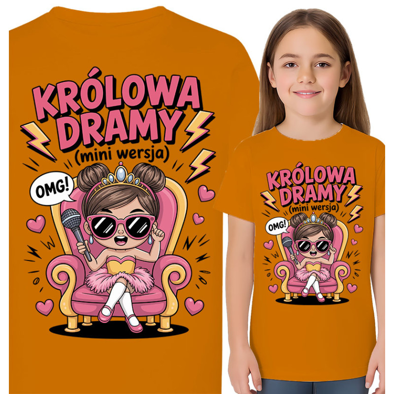 Koszulka dziecięca 'Królowa Dramy (mini wersja)'