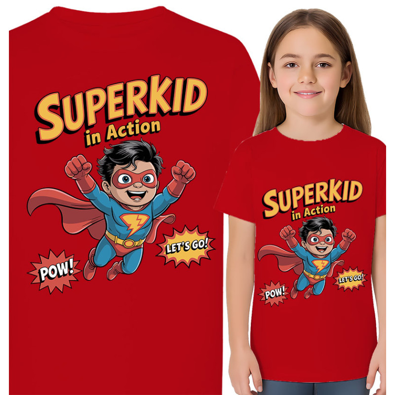 Koszulka dziecięca 'Superkid w Akcji'