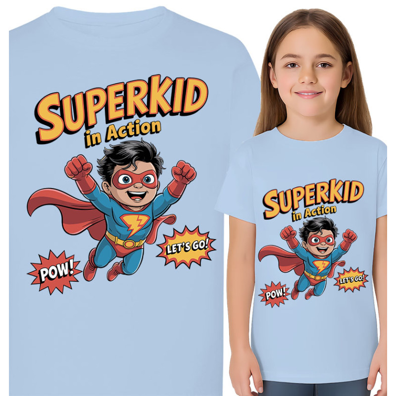 Superkid T-Shirt - Actievolle Pret!