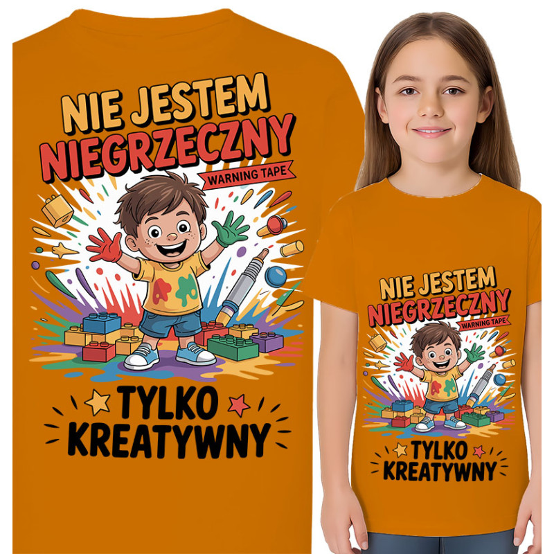 Koszulka dziecięca 'Niegrzeczny? Nie! Po prostu kreatywny'