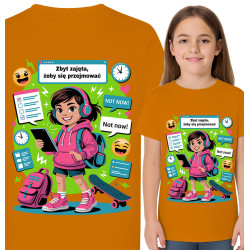 Drukke Meisje Grafische T-Shirt
