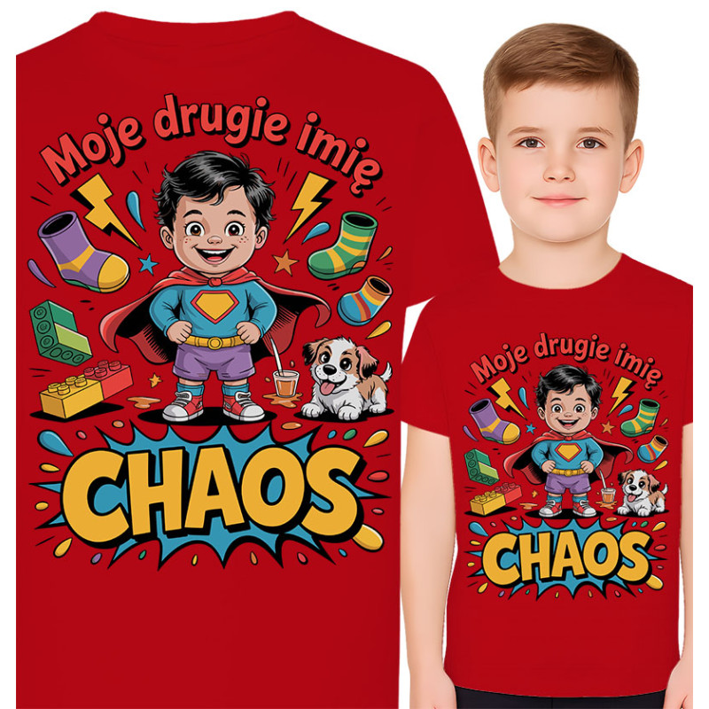 Koszulka dziecięca 'Moje drugie imię: Chaos'