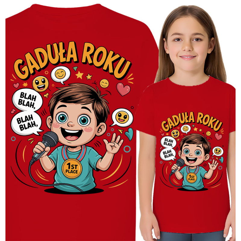 Koszulka dziecięca 'Gaduła Roku'
