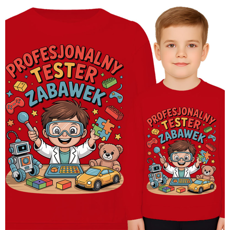 Bluza dziecięca 'Profesjonalny Tester Zabawek'