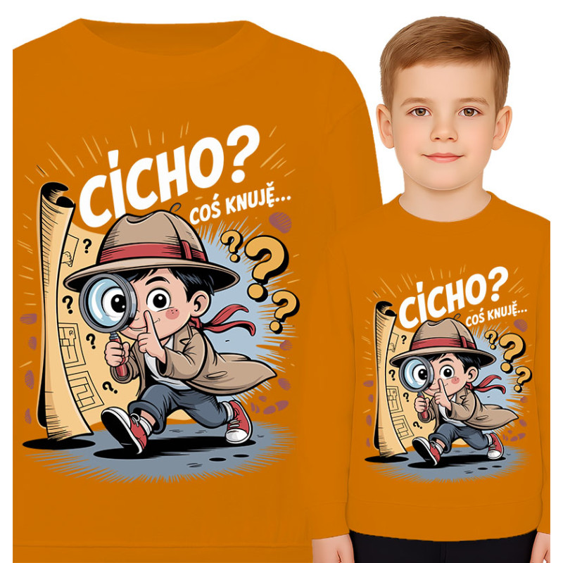 Bluza dziecięca 'CICHO? COŚ KNUJĘ…'