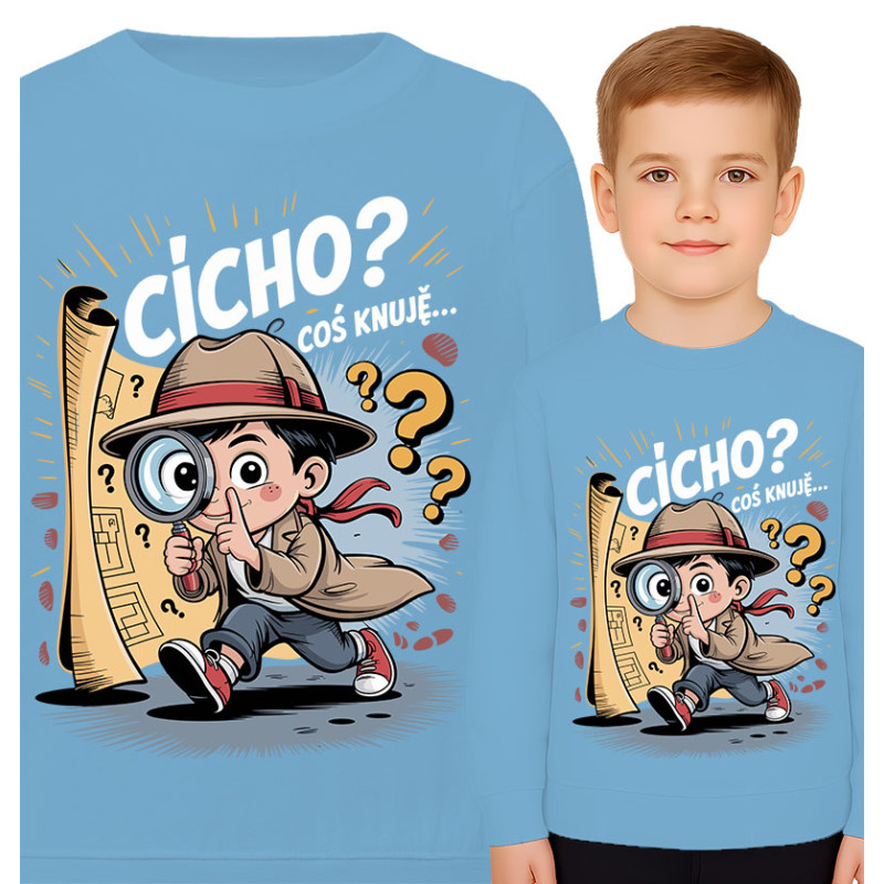 Bluza dziecięca 'CICHO? COŚ KNUJĘ…'