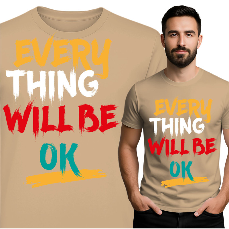 Motiverende T-shirt: Alles Komt Goed