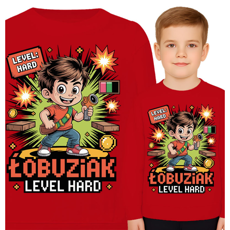 Bluza dziecięca'Łobuziak – Poziom Trudny'