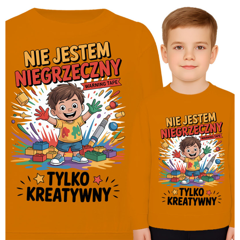 Bluza dziecięca 'Niegrzeczny? Nie! Po prostu kreatywny'
