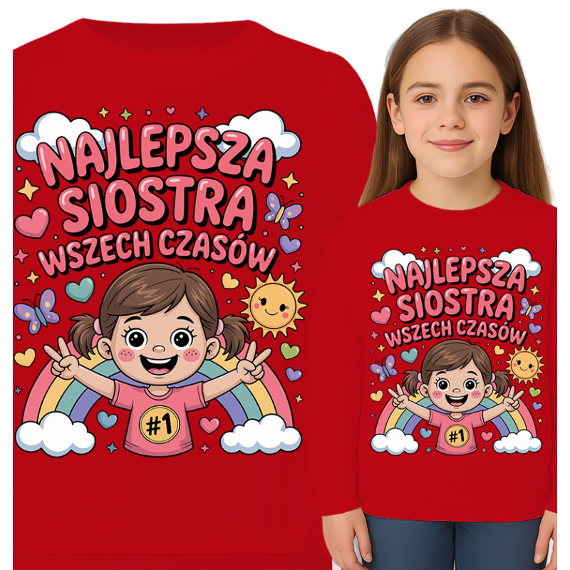 Bluza dziecięca 'Najlepsza Siostra'