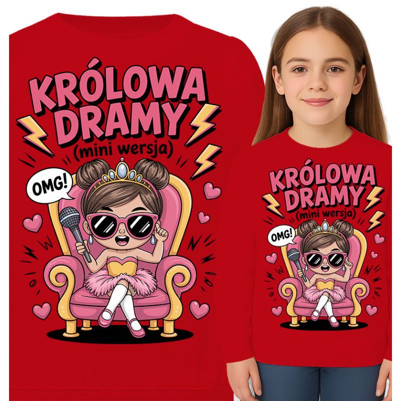 Bluza dziecięca 'Królowa Dramy (mini wersja)'