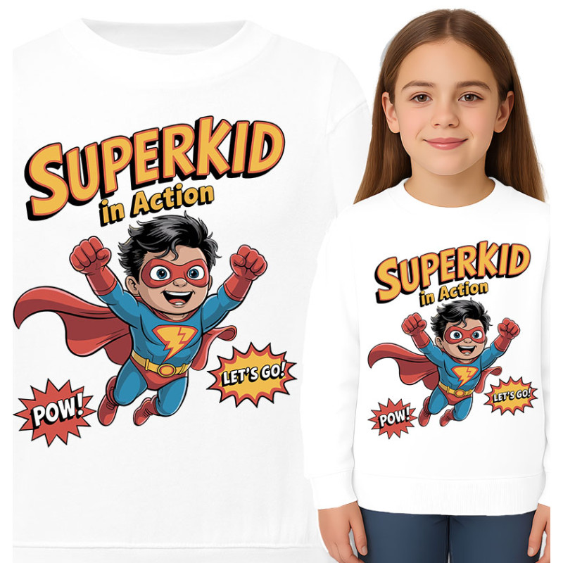 Bluza dziecięca 'Superkid w Akcji'