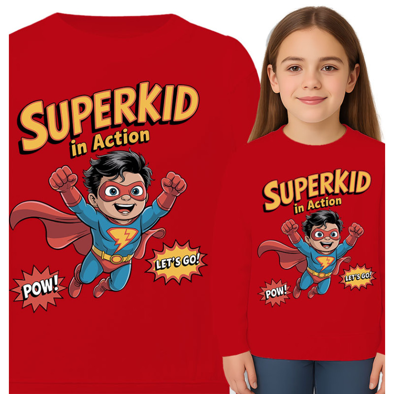 Bluza dziecięca 'Superkid w Akcji'