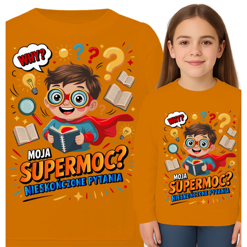 Bluza dziecięca  'Moja Supermoc? Nieskończone Pytania'