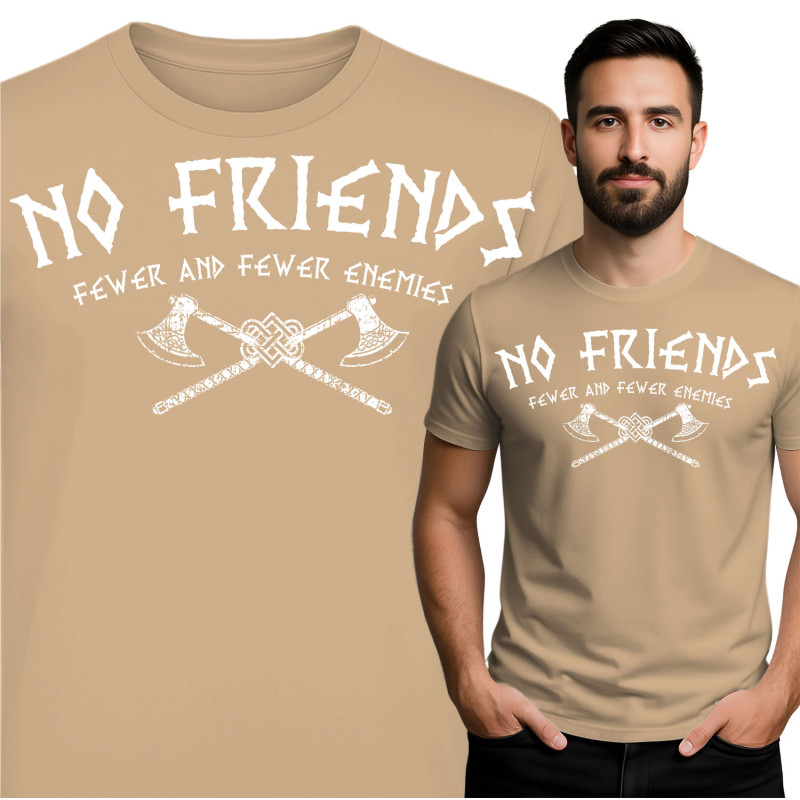 No Friends Grafische T-Shirt