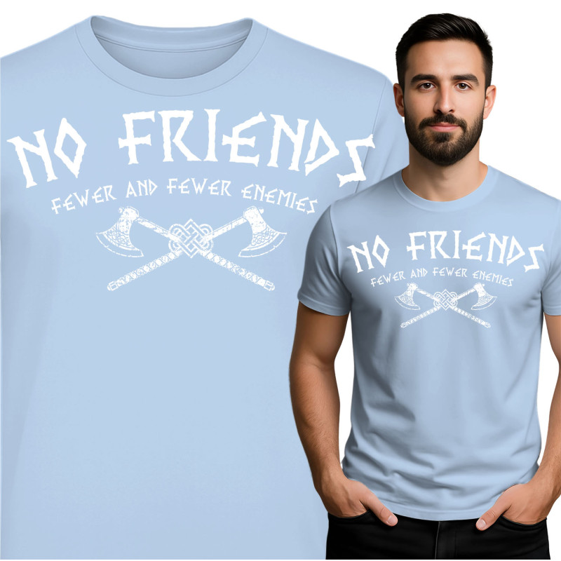 No Friends Grafische T-Shirt