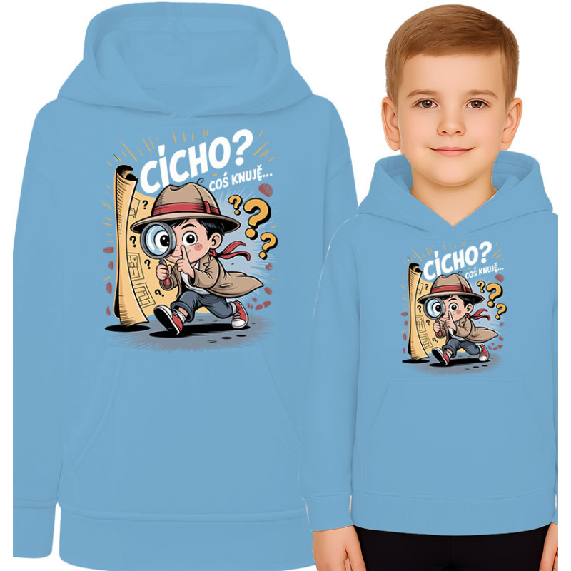Bluza dziecięca 'CICHO? COŚ KNUJĘ…'