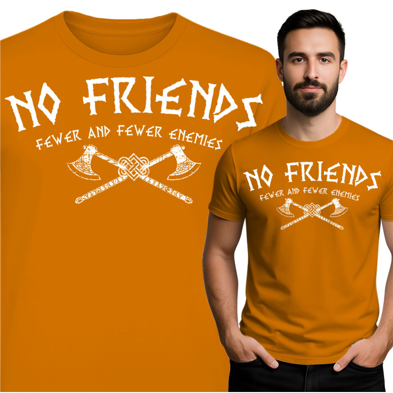 No Friends Grafische T-Shirt