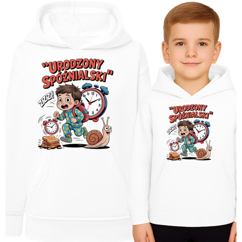 Bluza dziecięca 'Urodzony Spoźnialski'