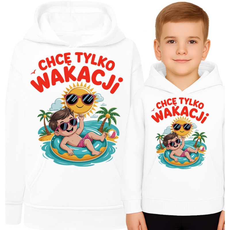 Bluza dziecięca 'Chcę Tylko Wakacji'