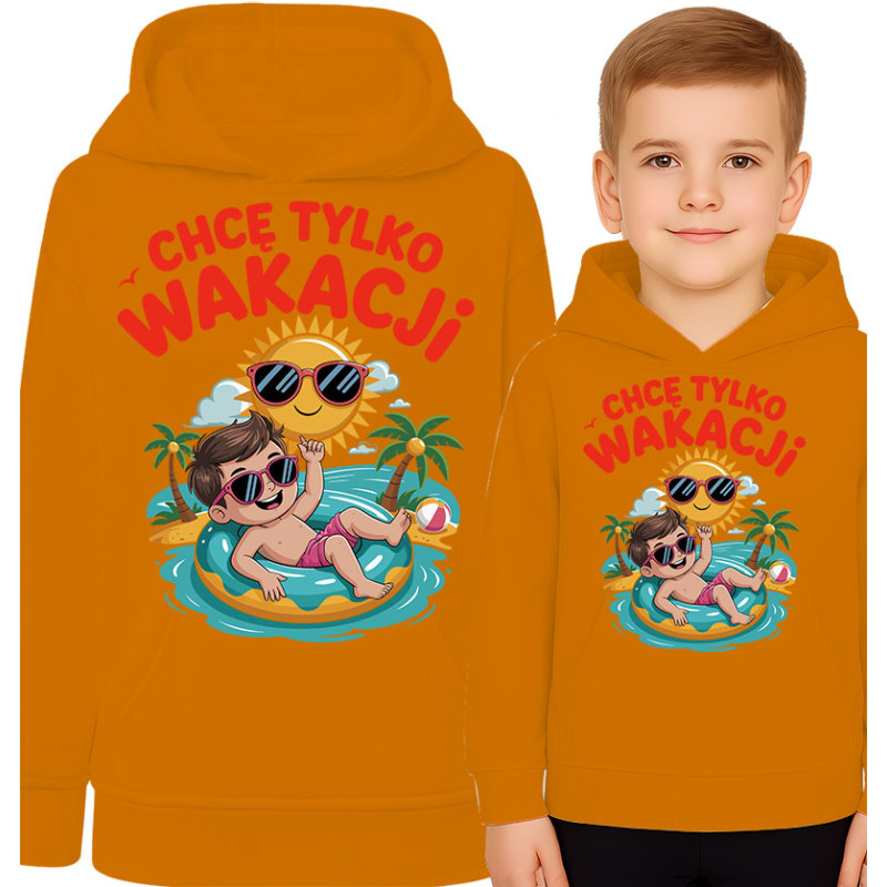 Bluza dziecięca 'Chcę Tylko Wakacji'