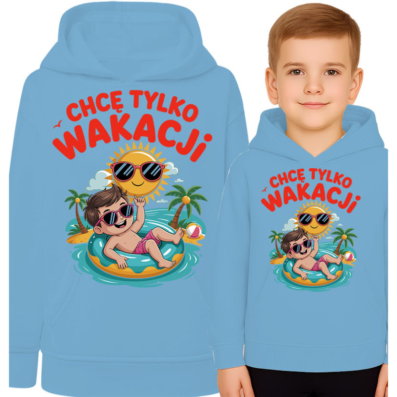 Bluza dziecięca 'Chcę Tylko Wakacji'