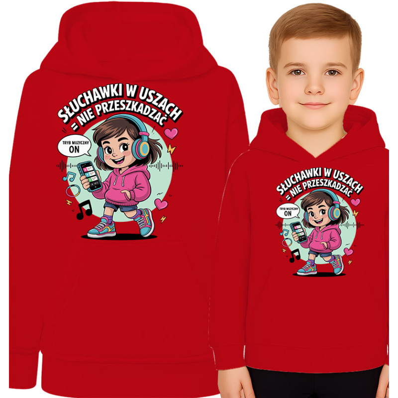 Bluza dziecięca 'Słuchawki w uszach tryb muzyczny ON'